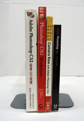 Adobe Photoshop CS2/CS3 Software Books - With CS2 Owner's Manual (4 Book Lot)