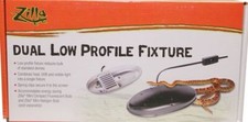 Reptile, Zilla Dual Low Profile Fixture 1 count 