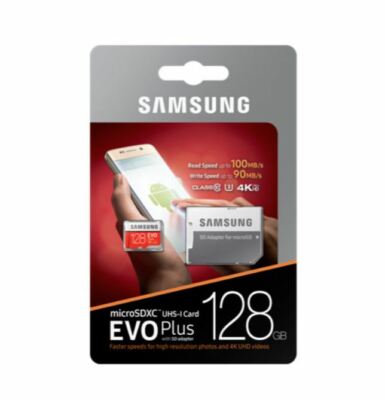 Samsung 128GB microSDXC Speicherkarte für Samsung Galaxy S7, S8, S9, J3, J5, J6, A3, A5
