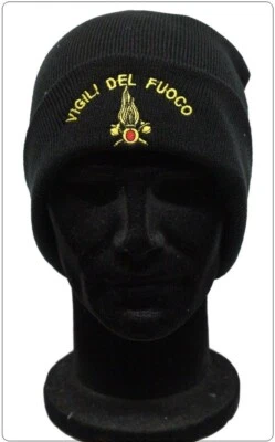 Watch Cap Berretto Papalina Cuffia Zuccotto Ricamo Logo Vigili del Fuoco VVFF