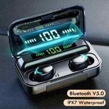 NEW Bluetooth 5.0 Earbuds, 9D Stereo, WHITE, 2-5 Days FREE SHIPPING