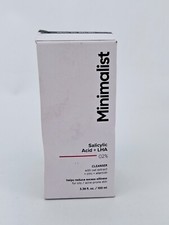 Minimalist 2 Salicylic Acid Face Wash Cleanser Acne Skin Oat Zinc 3.38oz BB1/26