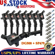 8 Ignition Coil & Iridium Spark Plug Set for Ford F150 4.6L 5.4L DG508 SP479 New