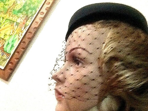 Schöner Vintage marineblauer Pillbox Hut Wohnmobil 250 $ - Bild 1 von 7