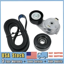 For Chevy GMC Buick Isuzu Saab 4.2 Serpentine Belt Tensioner Drive Component Kit