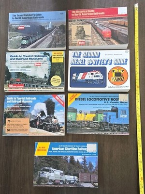 Lot Of 7 Train Watcher Spotter Guides Diesel Shortline Illustrated Kalmbach 80's