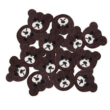 Confezione da 50 bottoni orsetto carino Bottoni in legno per cucire
