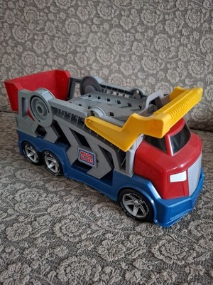 Mega Bloks Tiny  n Tuff Autotransporter, in-/ outdoor, mit Rampen + Tragegriff