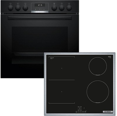  Bosch HND616LS68 (HEB517BB4 + NVS645CB6E) Einbauherd-Set Serie 6 Einbau-Herd 60