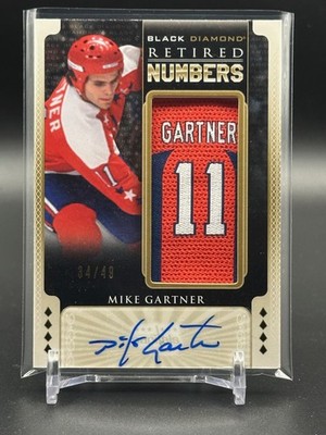Mike Gartner /49 AUTO 2015-16 Upper Deck Black Diamond #RN-MG Capitals