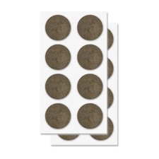 Furniture Felt Pads Brown 16 Pcs 2 inch 16 pcs. 2 in, Brown, Round,