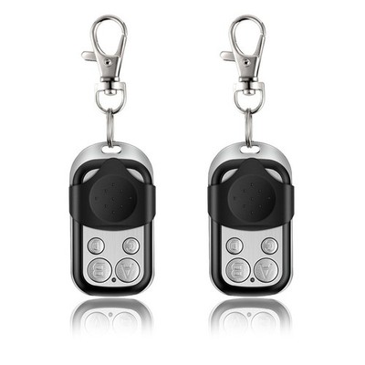 2x Universal 433MHZ Fixed Code 4 Button Gate Garage Door Open Remote Control
