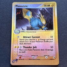 LP! Manectric (9/109) EX Ruby & Sapphire Reverse Holo Rare Pokemon Card! on eBay