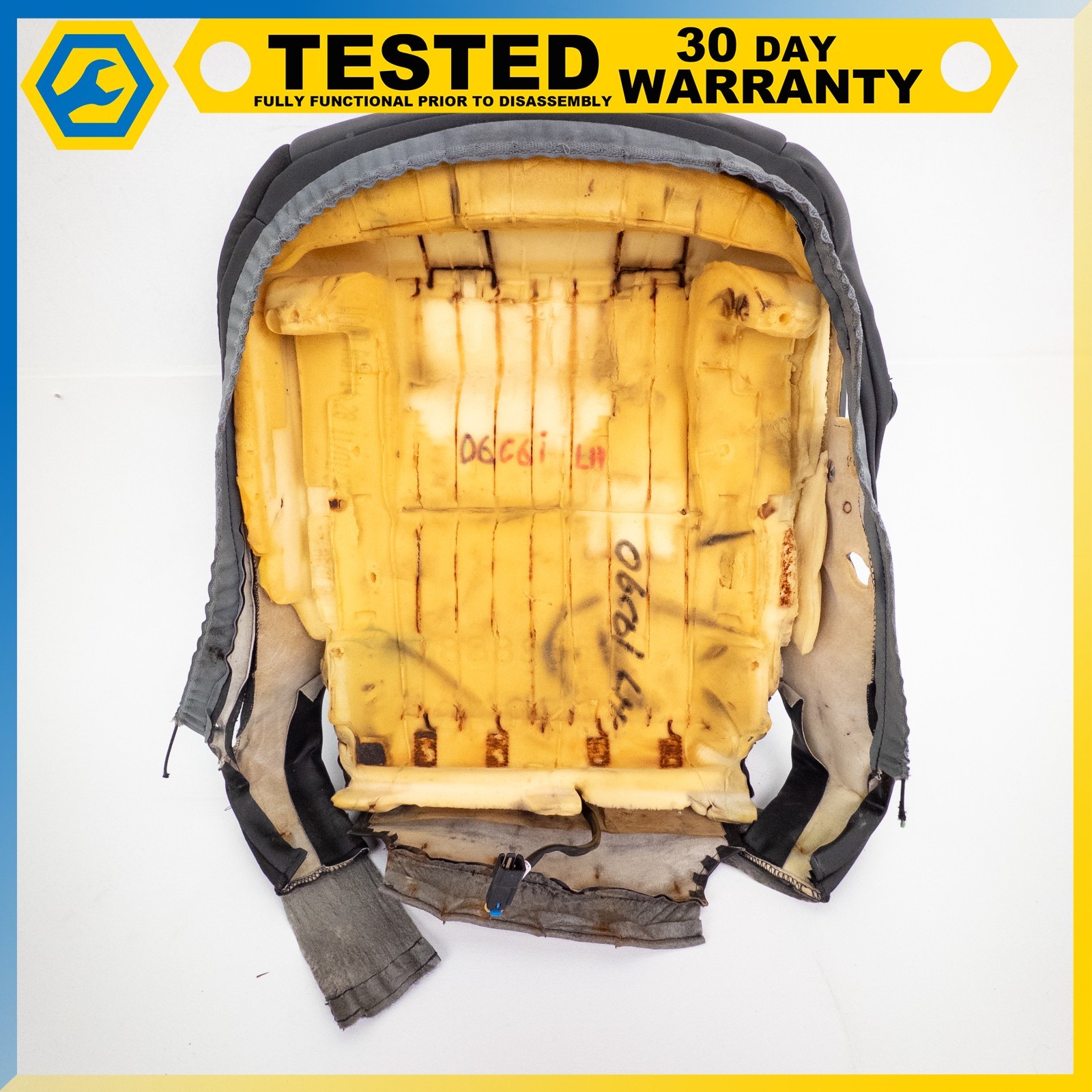05-13 CHEVROLET CORVETTE C6 FRONT LEFT DRIVER UPPER LOWER SEAT CUSHION OEM