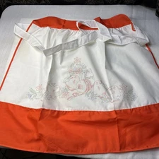 Vintage Tri-chem Apron For liquid Or Thread Embroidery Apple Pattern Home craft