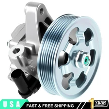 Power Steering Pump with Pulley For Honda Accord 2003-2007 2.4L 3.0L 21-5341