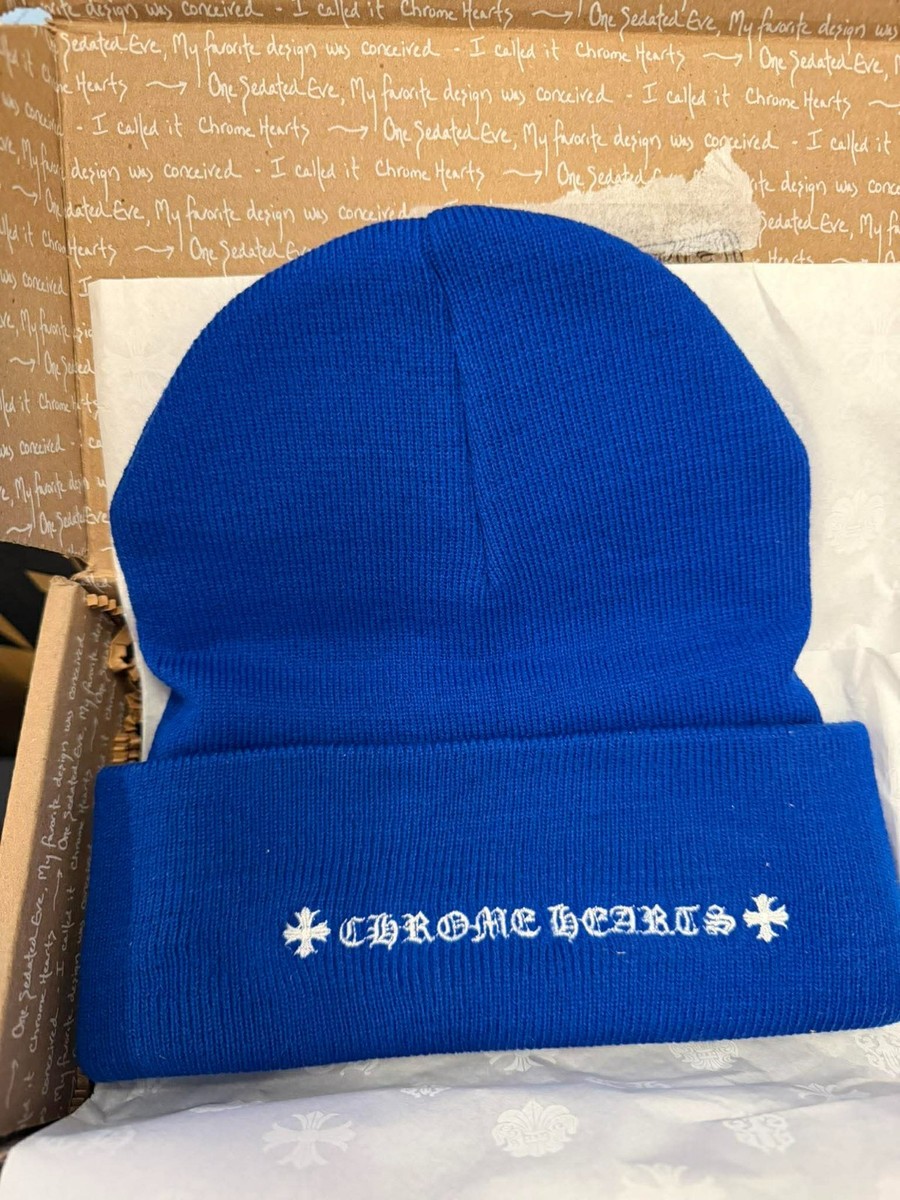 NEW Chrome Hearts Blue White Watch Cap Beanie CH - MADE IN THE USA