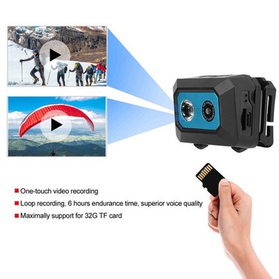 Super HD 1080P Am Kopf Montierter Action-Video-Camcorder (SchwarzBlau) 1E1E