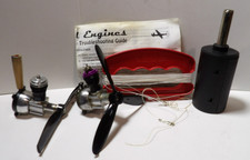 2 VTG Cox/Thimble Drome 049 Control Line Airplane Engines Package Line Starter