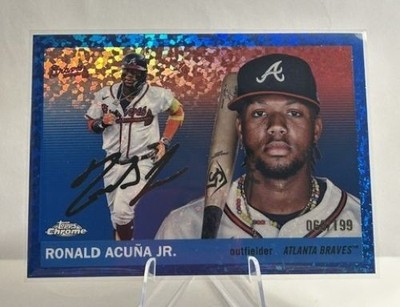 2025 Topps Chrome Platinum - Ronald Acuna Jr.  /199 Blue Mini-Diamond Refractor