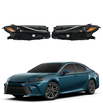 Toyota Camry XSE 2025 Headlight Assembly DRL Projector Black Trim Pair
