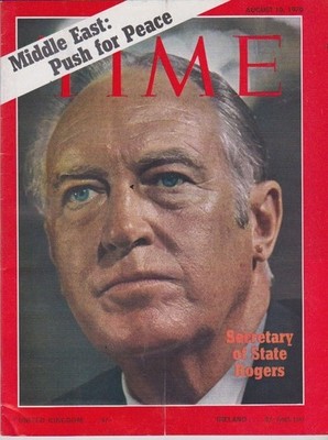 TIME-aug 10,1970-MIDDLE EAST : PUSH FOR PEACE-SECRETARY OF STATE ROGERS.