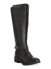 STYLE & COMPANY Womens Black Ankle Strap Buckle Accent Round Toe Zip-Up Boots 5