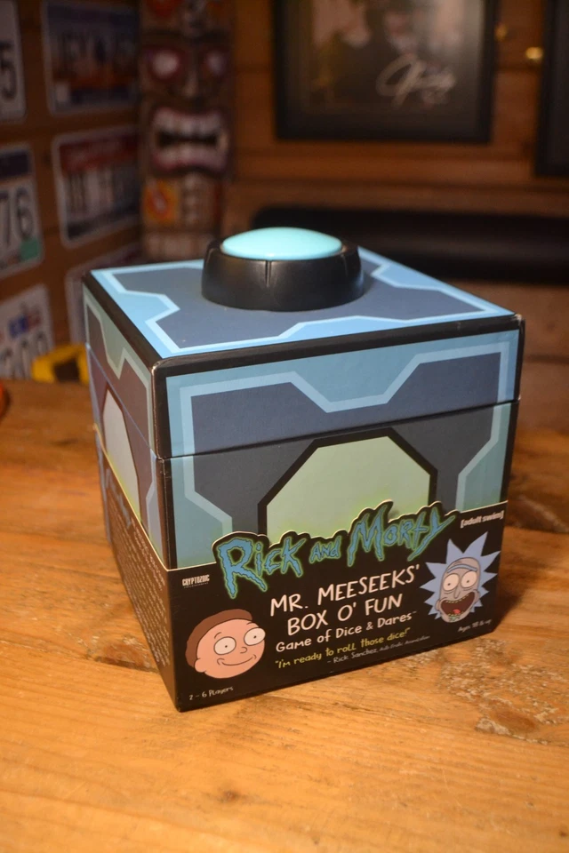 Rick and Morty Mr Meeseeks' Box O' Fun Game of Dice and Dares Nuevo En Caja Sin Usar Foto 2 de 4