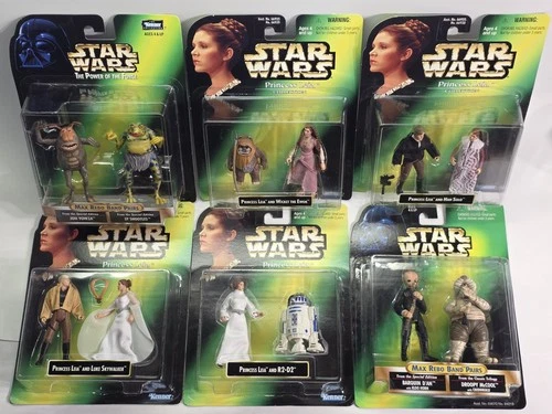 Star Wars SET of 6 Princess Leia Collection & Power of the Force Kenner