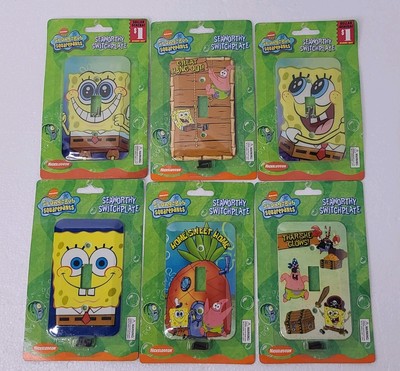 Lot of 6 Nickelodeon Spongebob Squarepants Light Switches New