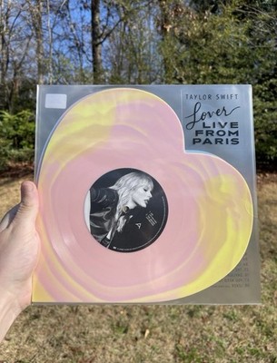 Taylor Swift Lover Live From Paris Heart Shaped 2LP Vinyl