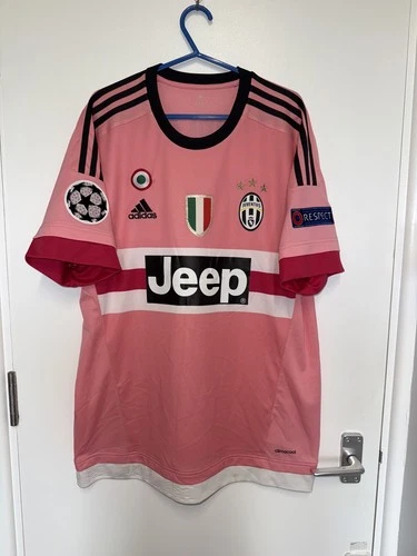 Adidas Juventus 2015/16 Pirlo 21 Pink away Drake shirt Football Shirt Scudetto