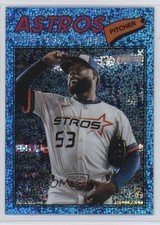 2026 Topps Heritage Chrome Light Blue Sparkle Refractor Cristian Javier 0h4v