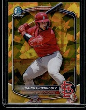RAINIEL RODRIGUEZ 2025 BOWMAN DRAFT CHROME GOLD SAPPHIRE #BDC-72 22/50