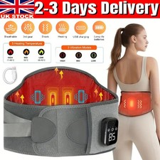 Electric Warming Belt Heating Waist Brace Lower Back Pain Relief Therapy Support