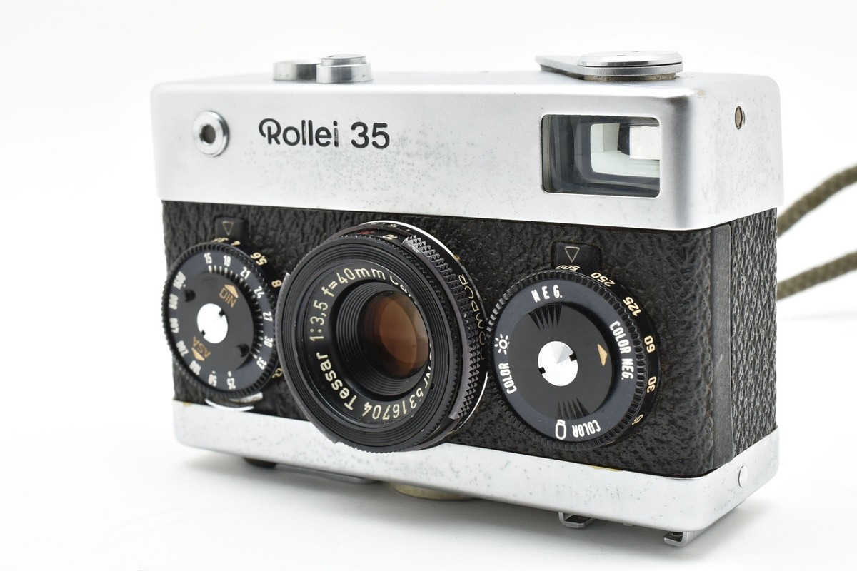 Exc+5 w/ Case] Rollei 35 Film Camera Silver made in GERMANY From