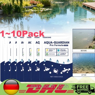 1~10 Pack Aquarium Water Clarifier Powder Pro Formula Aquaculture Water Purifier