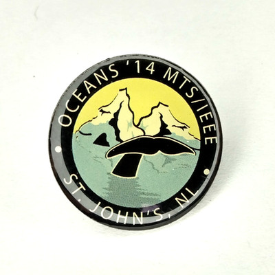 Oceans 14 Conference Lapel Pin 2014 MTS IEEE St. John's NFLD Newfoundland Canada