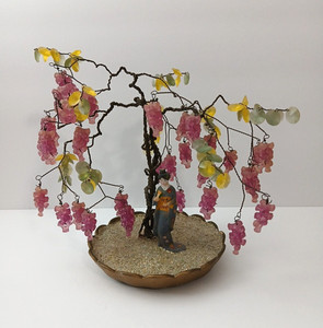 Vintage 1975 Wire Ming Thing Tree w/ Geisha by Walco Kit 6.5" Bonsai Tree