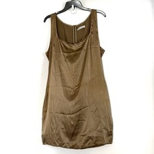 Reformation Bayu Brown Darcy Silk Slip Mini Dress - 12