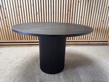 Very Carina Black Round  Dining Table 120cm  RRP £299