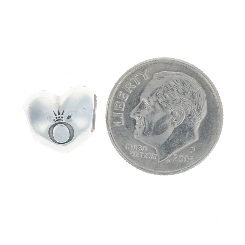 Nuevo Pandora Amor Charm - 925 Plata de Ley 14k Oro Amarillo Corazón 791171 - Imagen 4 de 4