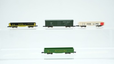 Märklin Z Konvolut US Box Car ''C&G'' Gondola ''Rail Gon Soo Line Reading''