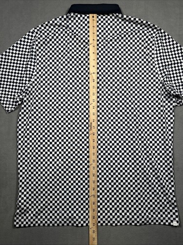 Puma Herren XL Arnold Palmer Glen Oaks Kurzarm Stretch Kariert Golf Polo - Bild 12 von 13