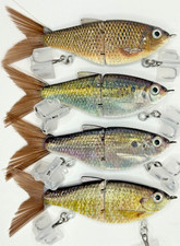 TYG Silencer Junior 4 pack Glide bait swimbait lot 3 inch NEW C