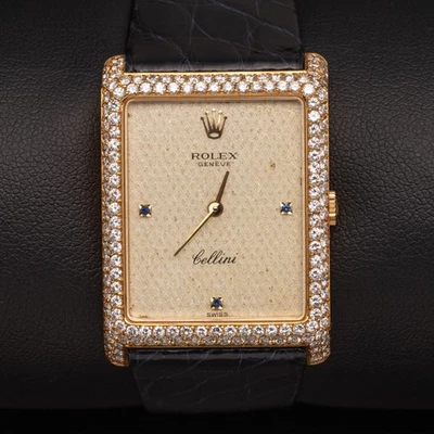 Rolex Cellini Uhr Vintage 4931/8 Diamant Lünette 24mm Champagner Dial Karton & - Bild 1 von 4