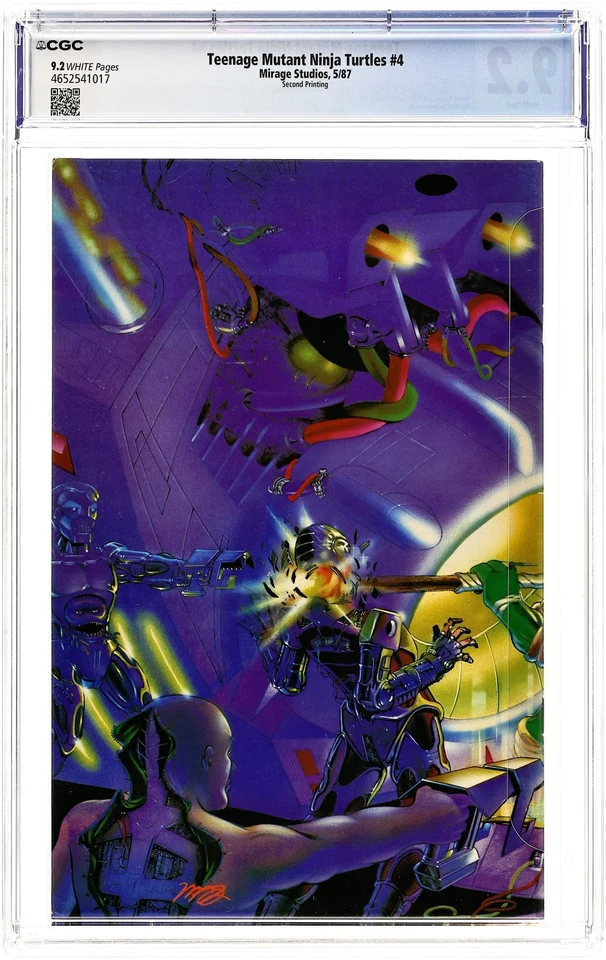 Teenage Mutant Ninja Turtles #4 Eastman Variant 2nd Printing CGC 9.2 1987 - Image 2 of 2