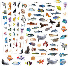 960Pcs Ocean Stickers for Kids Sea Animal Sticker Self Adhesive Fish Sticker She