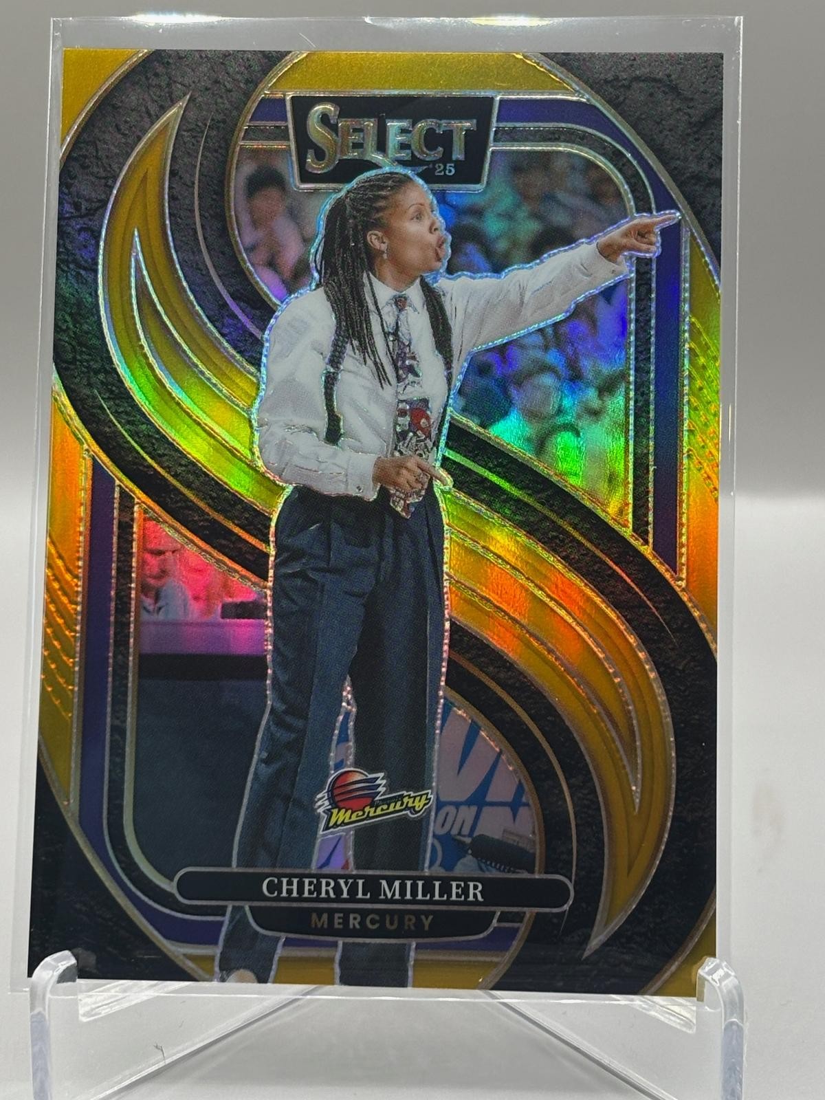 Cheryl Miller 2025 Panini Select WNBA #191 Gold Prizm #/10