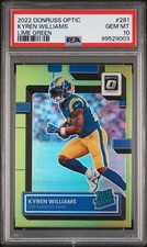 2022 Panini Donruss Optic #281 Kyren Williams Lime Green PSA 10